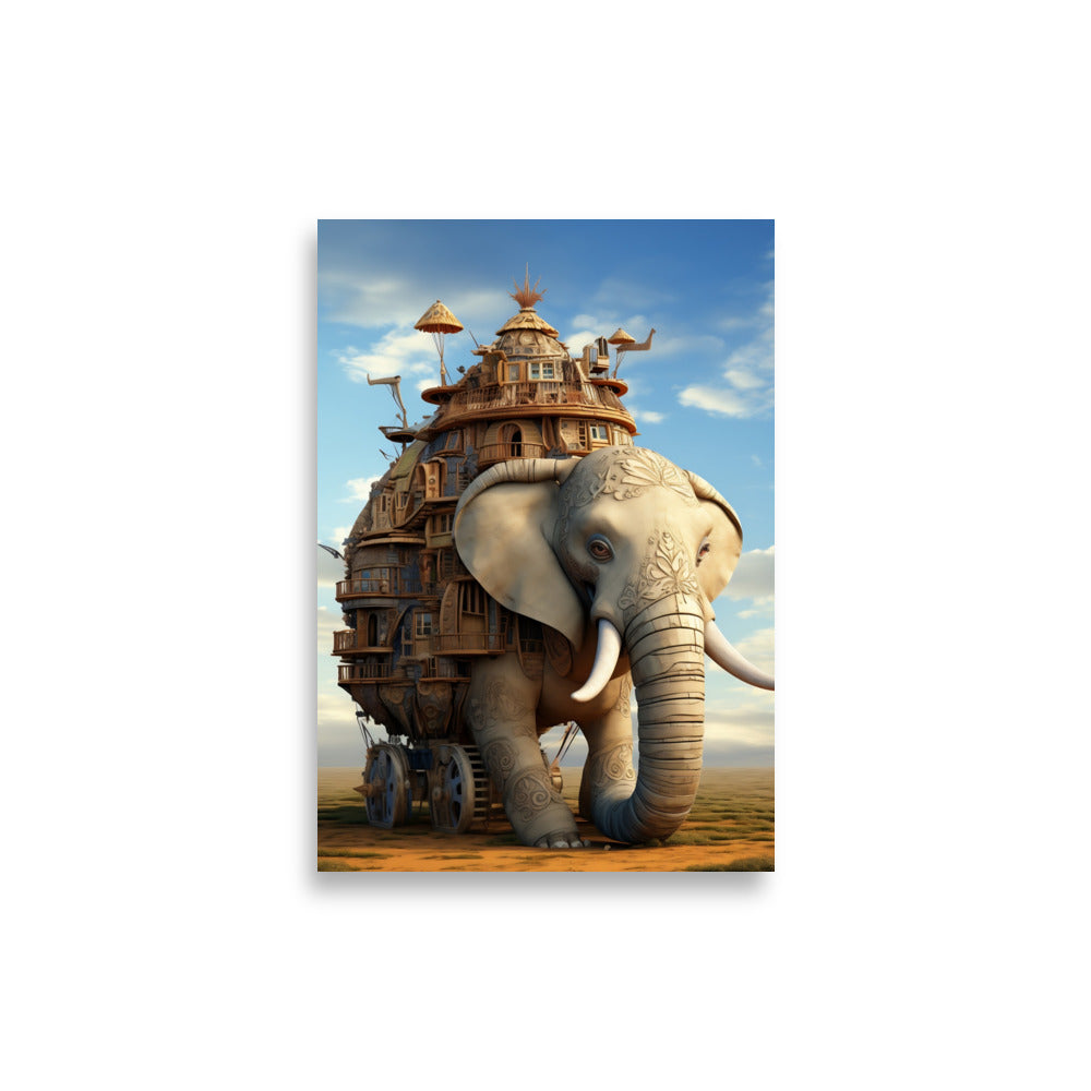 Elephant house poster - Posters - EMELART