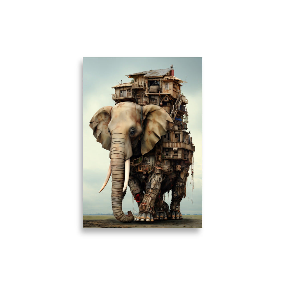 Elephant house poster - Posters - EMELART