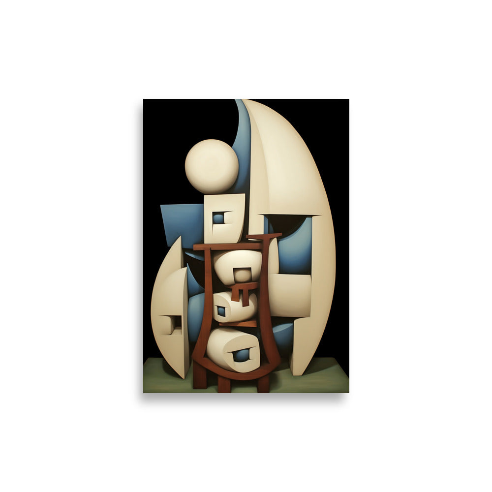 Cubism in 3d poster - Posters - EMELART