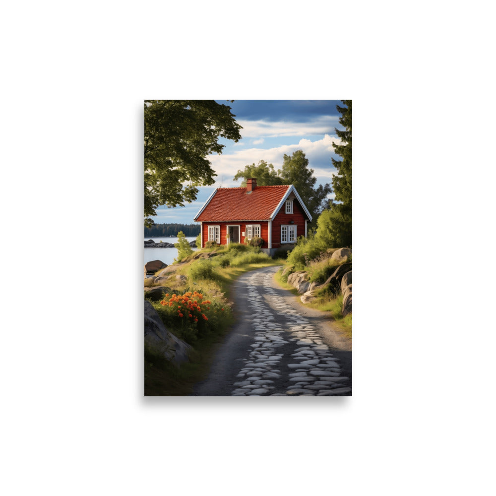 Swedish farmhouse poster - Posters - EMELART