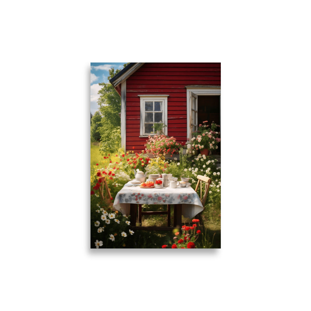 Swedish farmhouse poster - Posters - EMELART