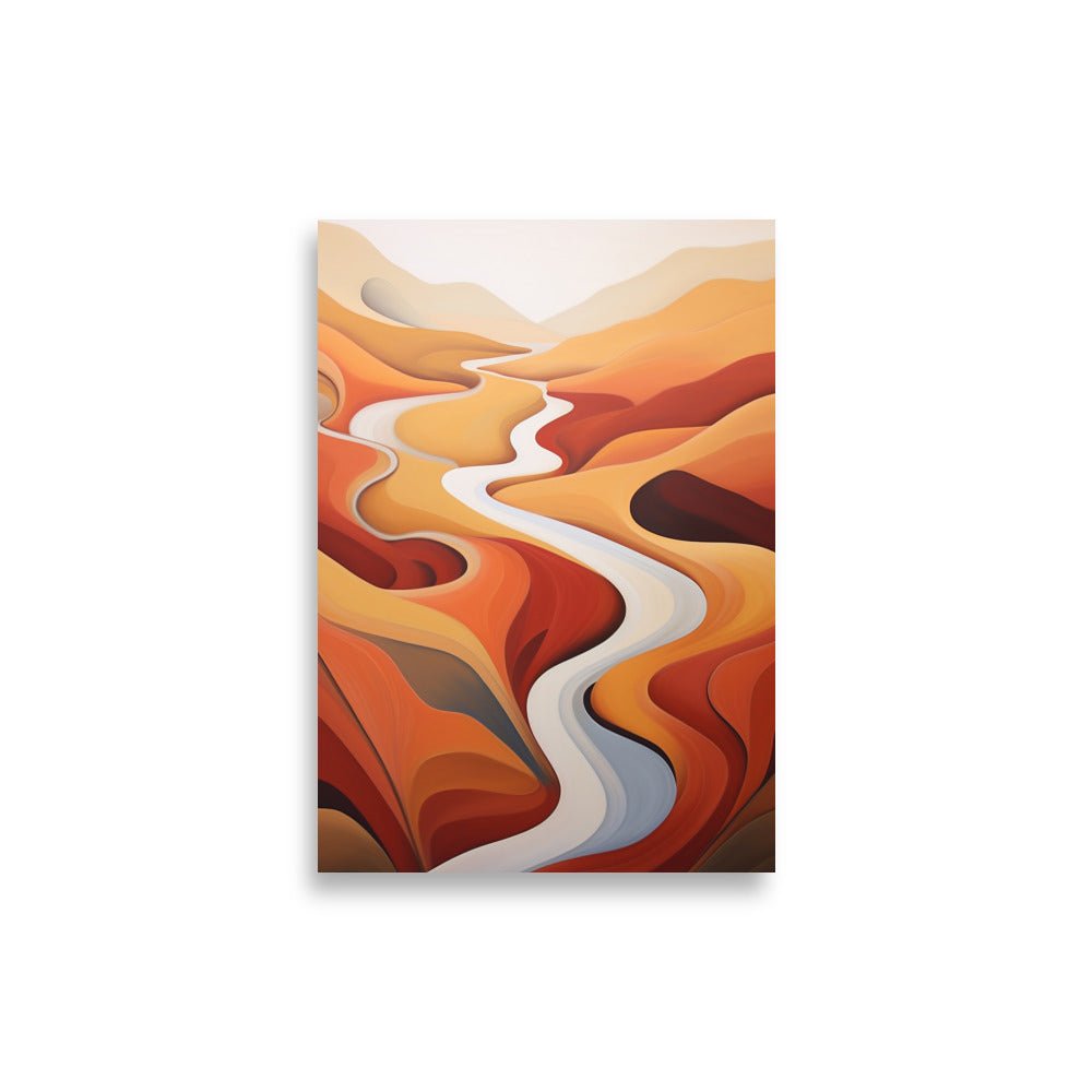 Abstract landscape contours poster - Posters - EMELART