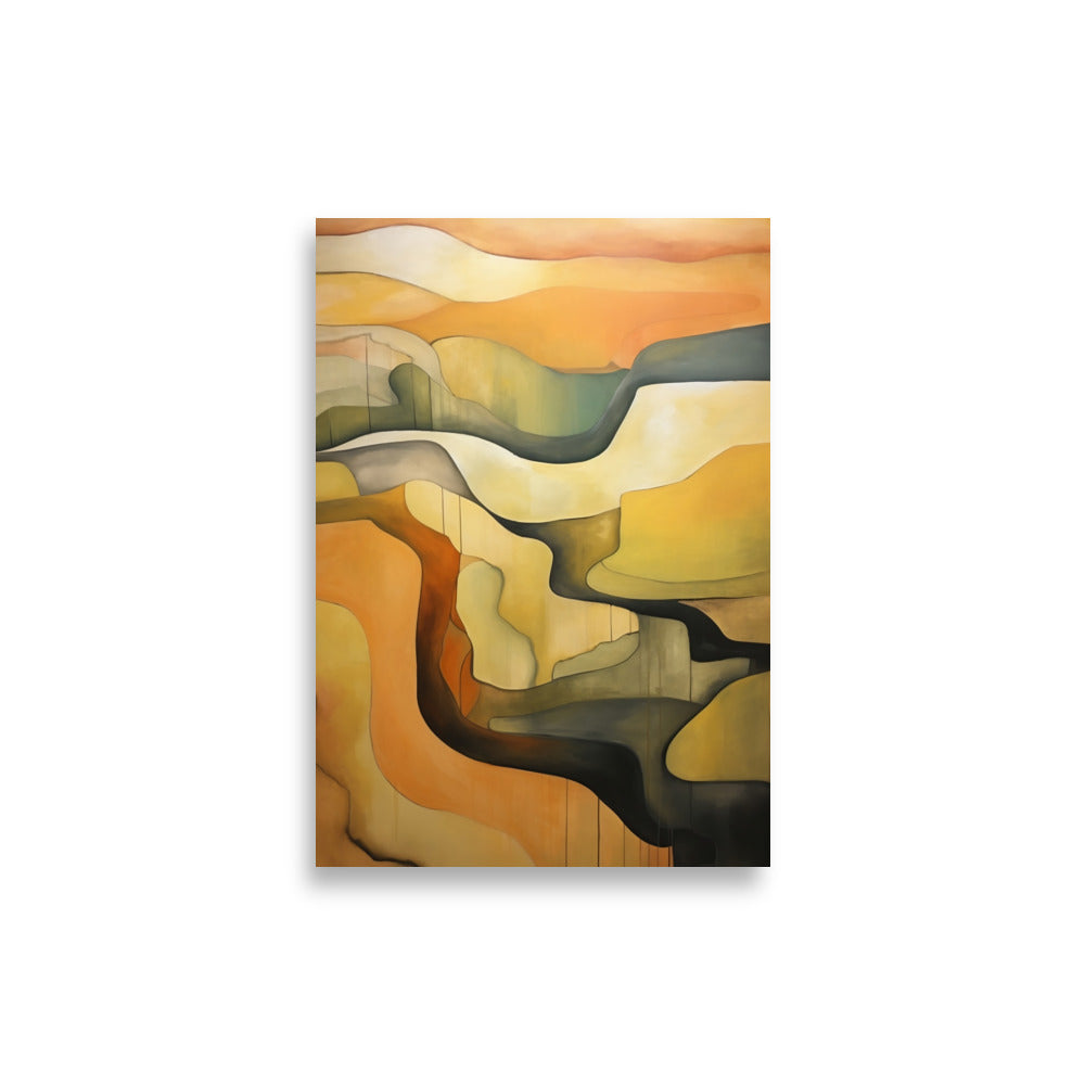 Abstract landscape contours poster - Posters - EMELART