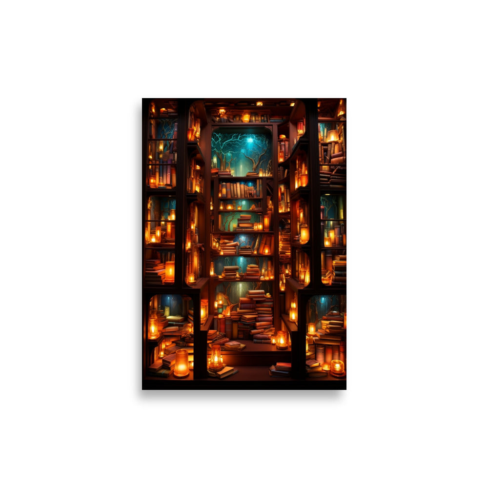 Magical Bookshelf poster - Posters - EMELART