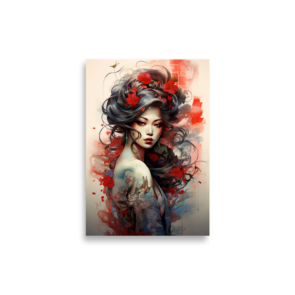 Fierce Geisha poster - Posters - EMELART