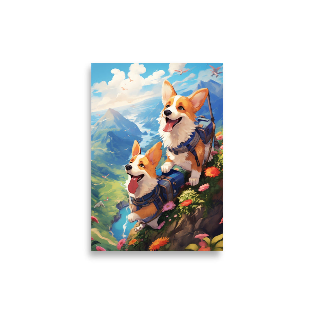 Adventure Corgis poster - Posters - EMELART