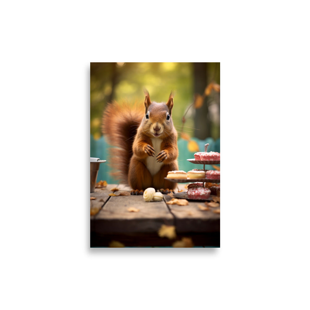 Cheeky Squirrel poster - Posters - EMELART