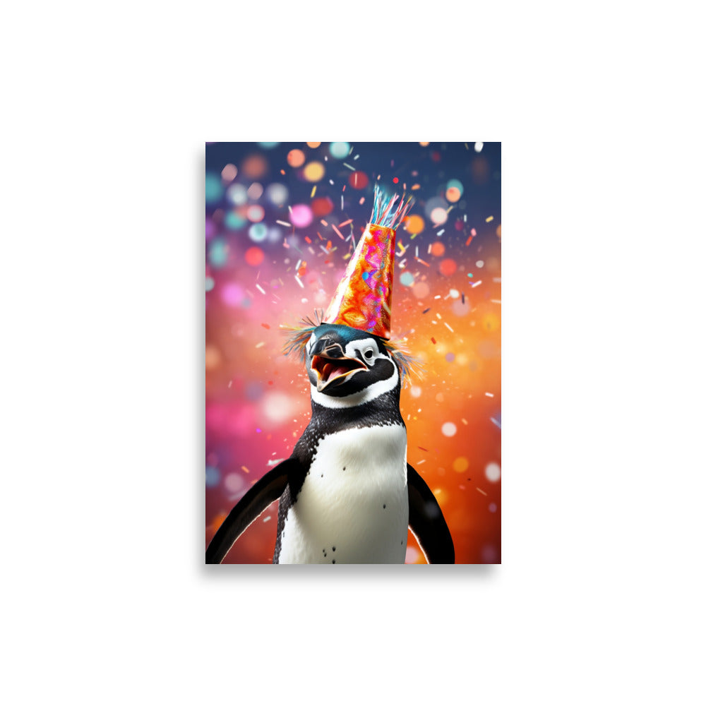 Party Penguin poster - Posters - EMELART