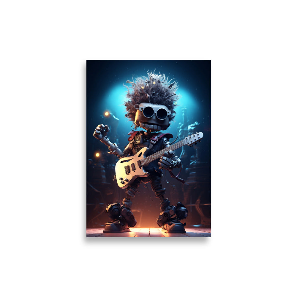 Robot Rockstar poster - Posters - EMELART