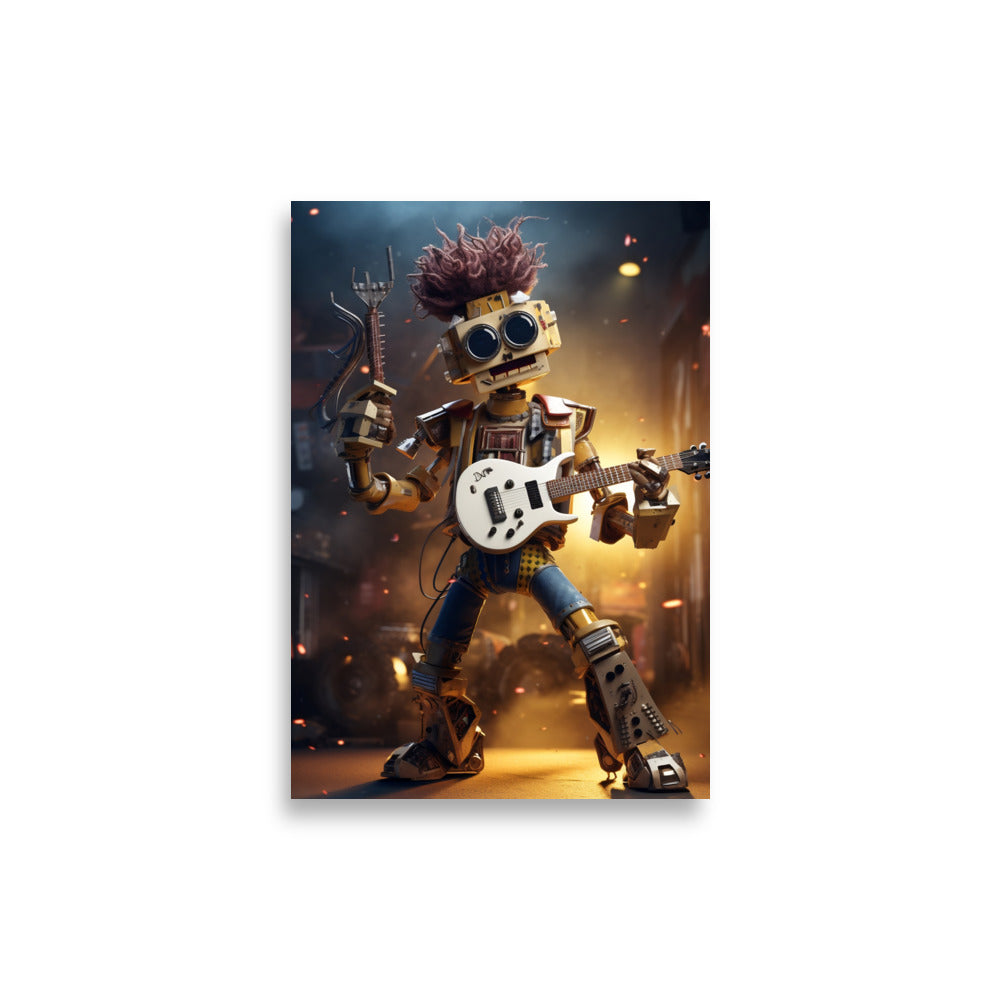 Robot Rockstar poster - Posters - EMELART