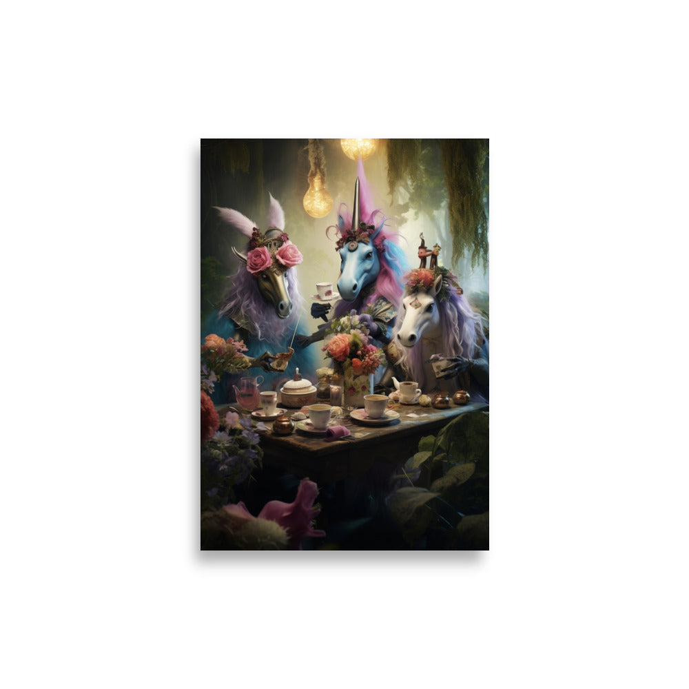 Fantasy Tea Party poster - Posters - EMELART