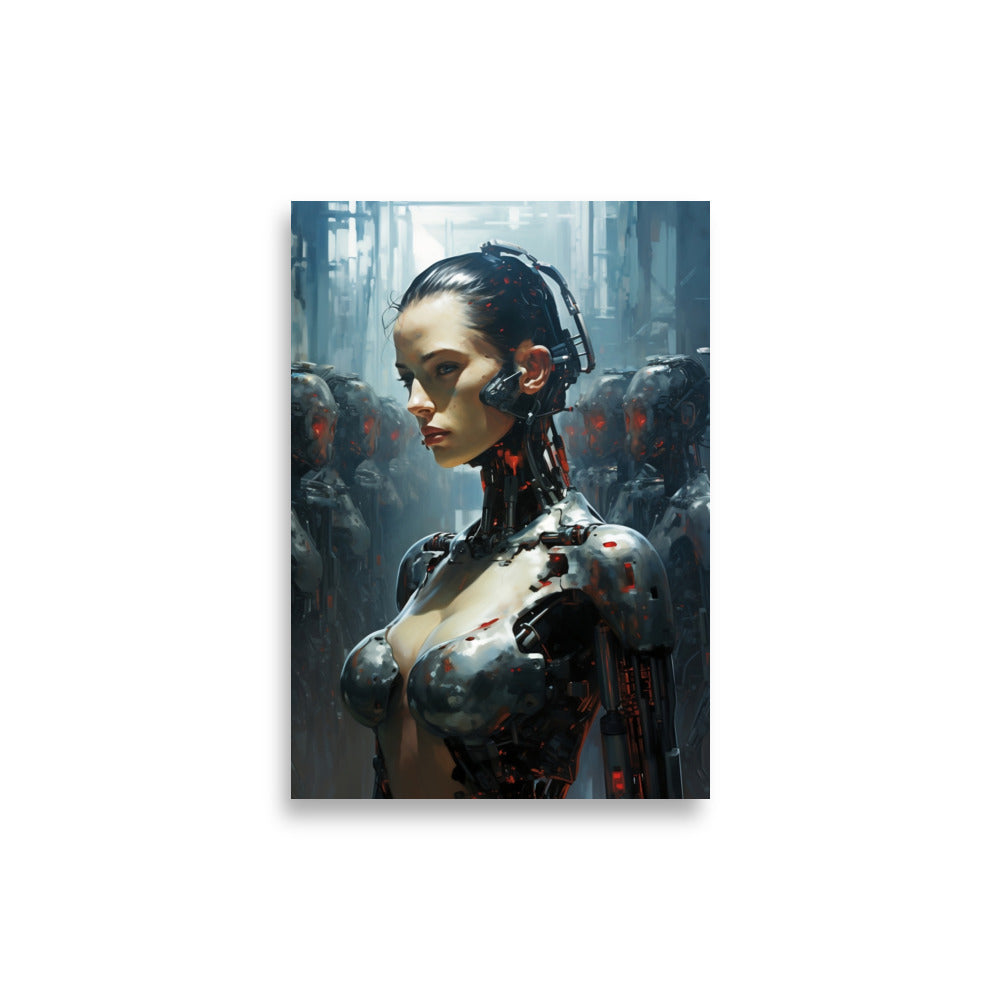 Cyborg girl poster - Posters - EMELART