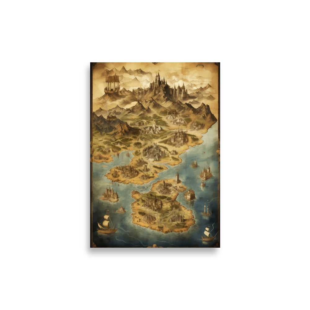 Old map poster - Posters - EMELART