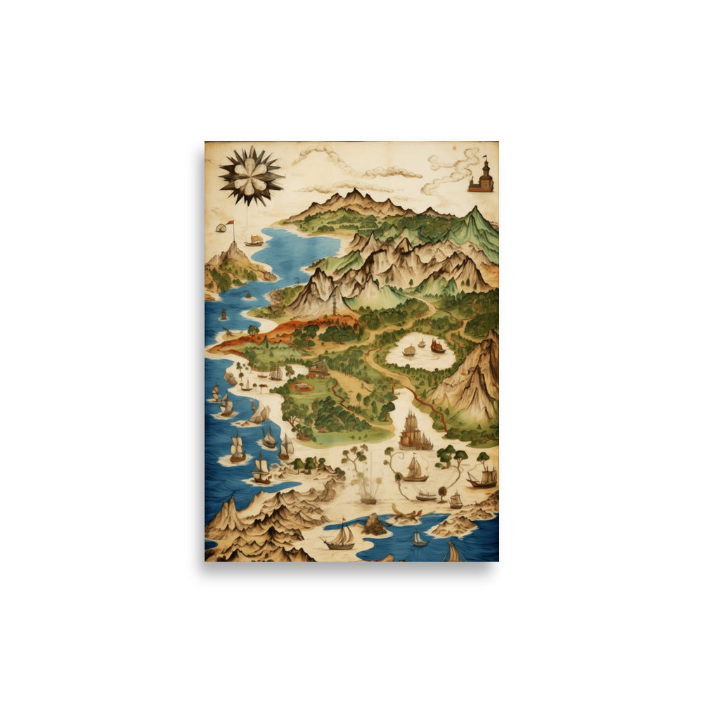 Old map poster - Posters - EMELART