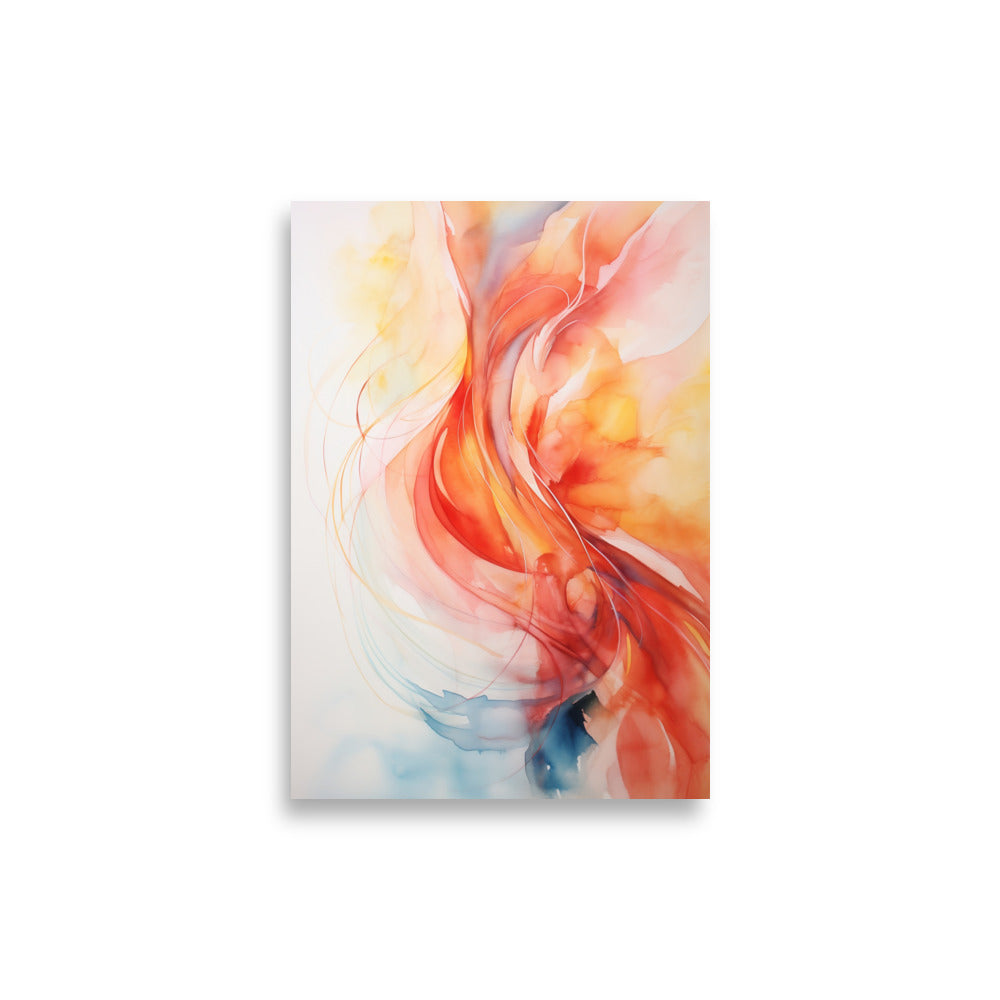 Watercolor flow poster - Posters - EMELART