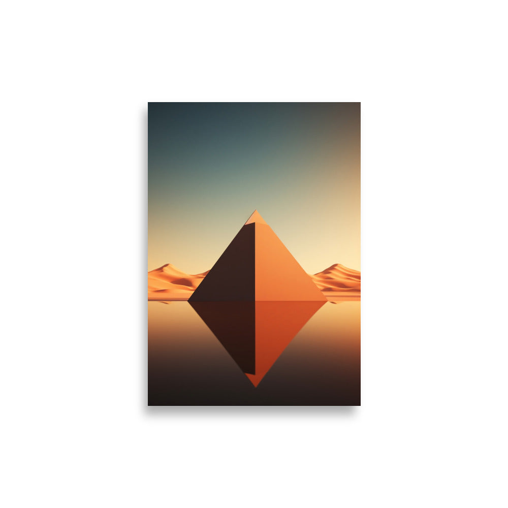 Pyramids minimalistic poster - Posters - EMELART