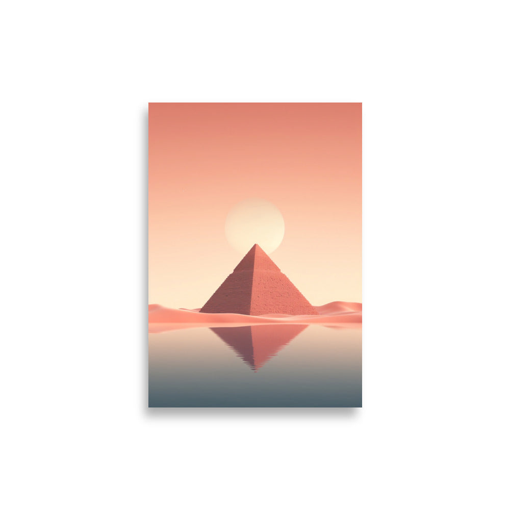 Pyramids minimalistic poster - Posters - EMELART