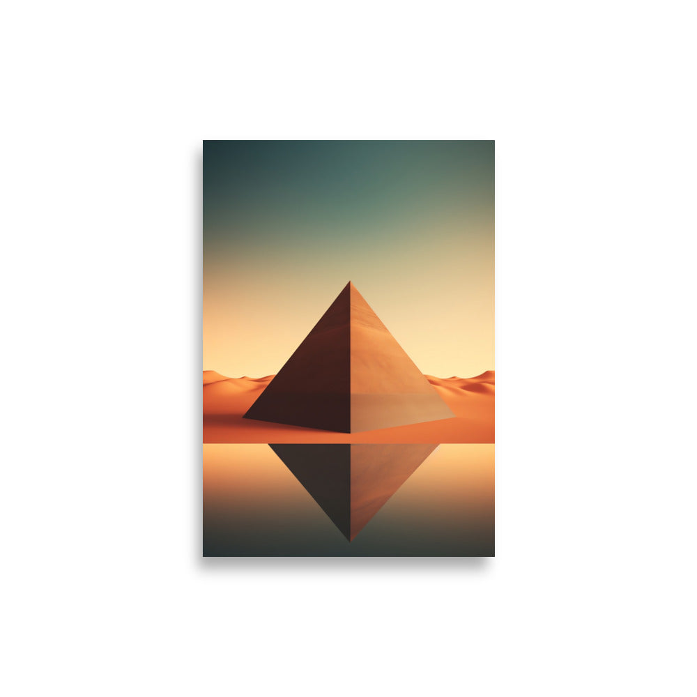 Pyramids minimalistic poster - Posters - EMELART