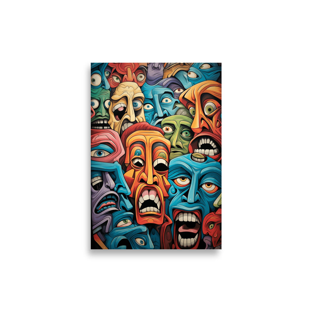 Faces poster - Posters - EMELART