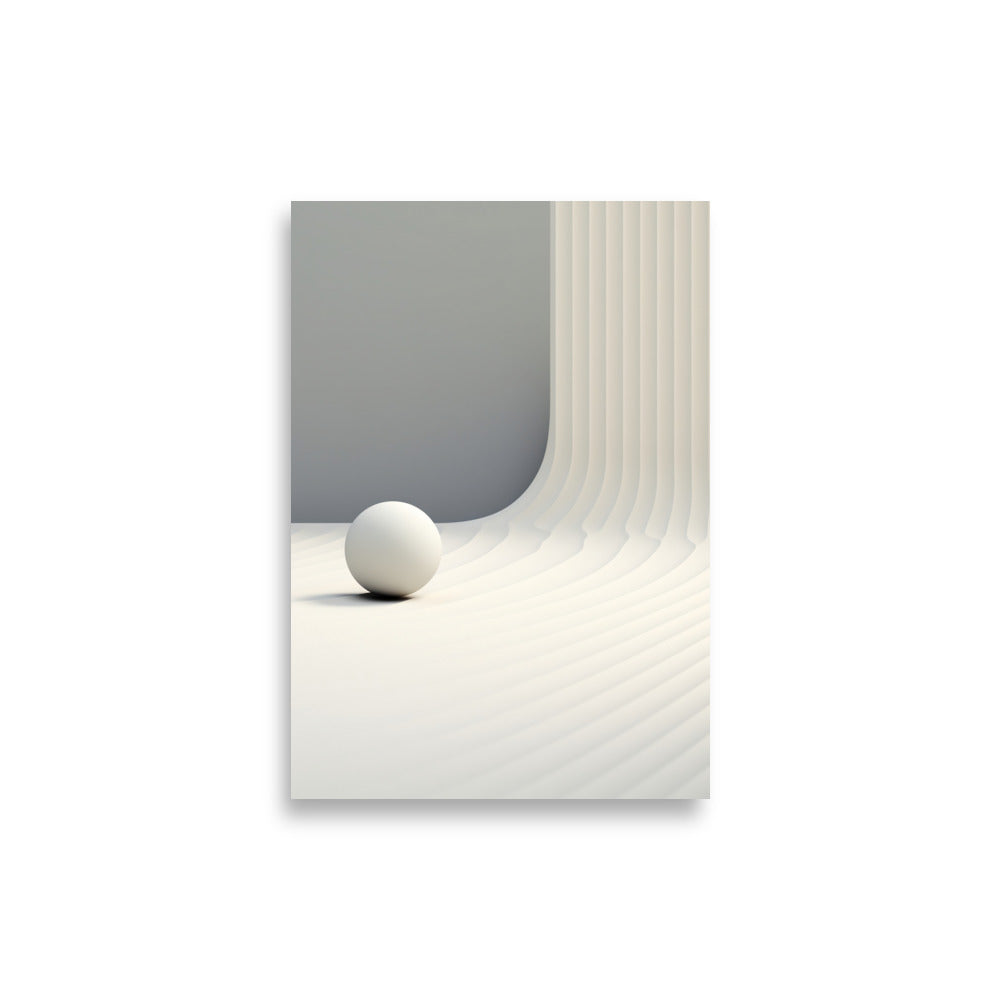 Soft lines with ball poster - Posters - EMELART