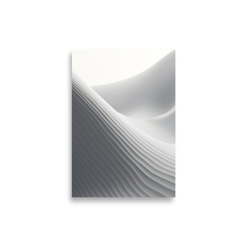 Soft gray lines poster - Posters - EMELART