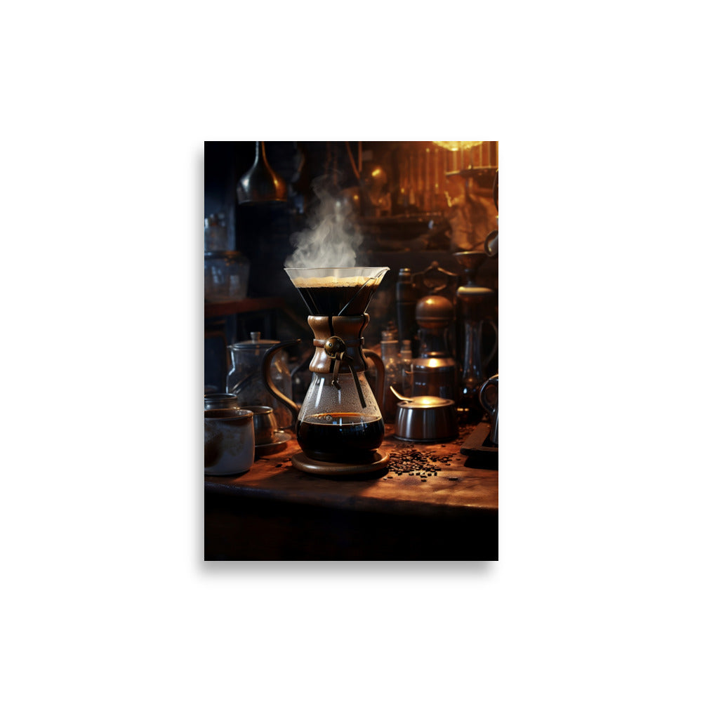 Coffee brewing poster - Posters - EMELART