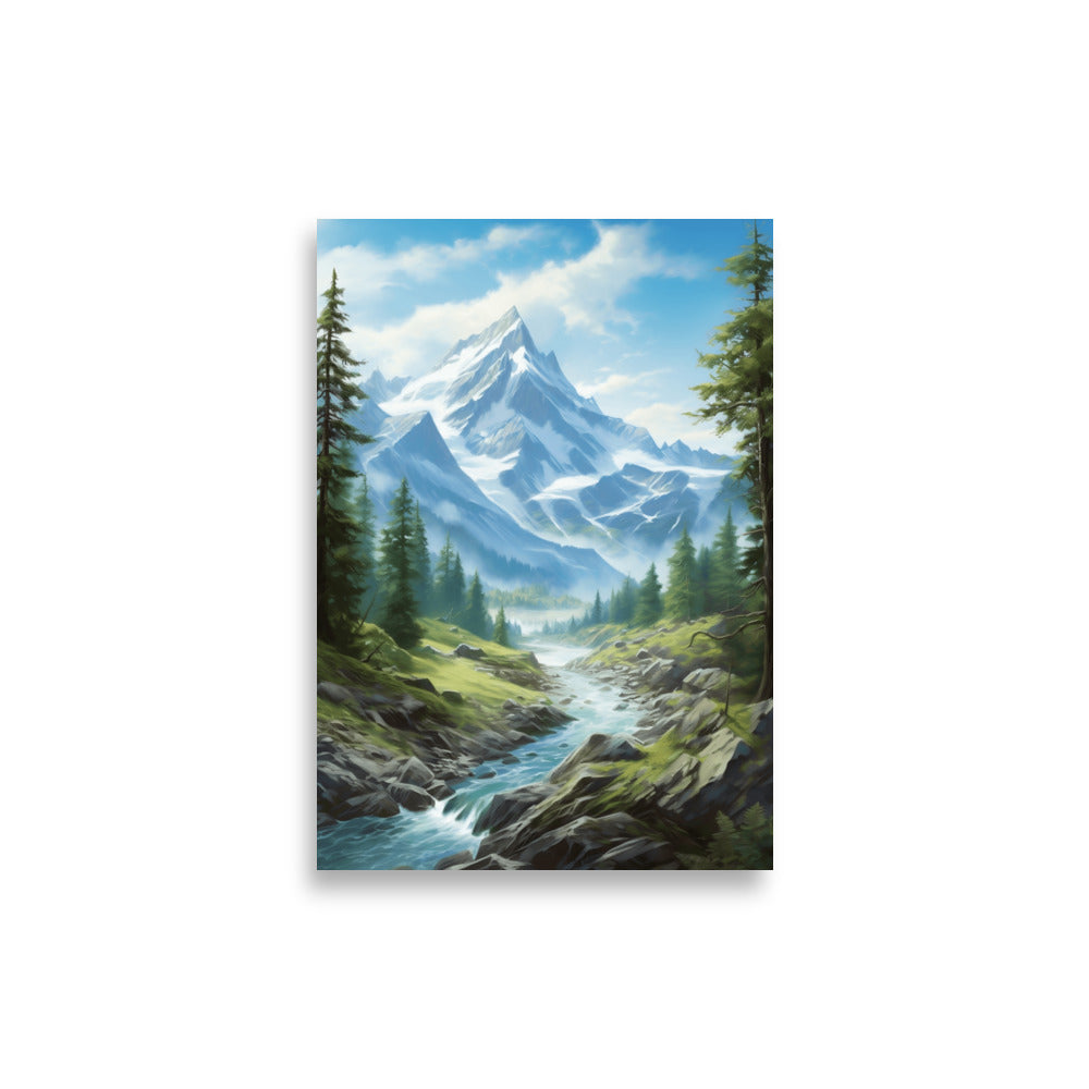 Mountain lake poster - Posters - EMELART