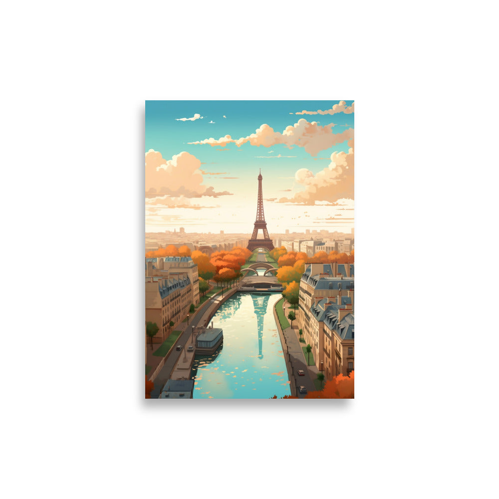 Illustration of Paris poster - Posters - EMELART