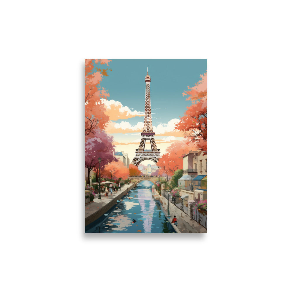 Illustration of Paris poster - Posters - EMELART