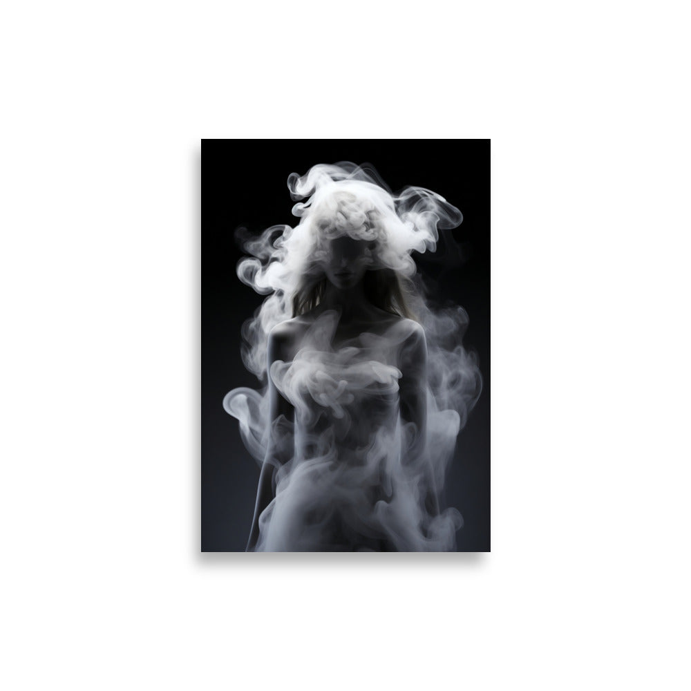 Woman in smoke poster - Posters - EMELART