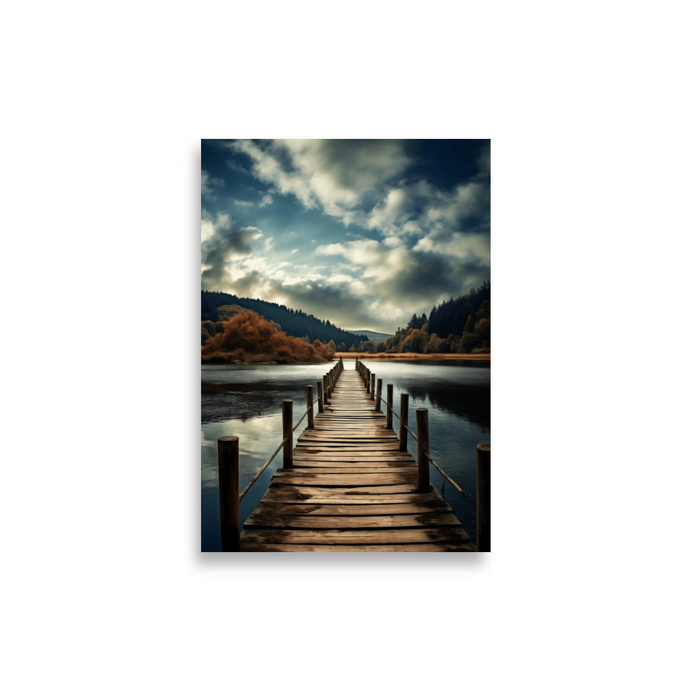 Wooden pier poster - Posters - EMELART