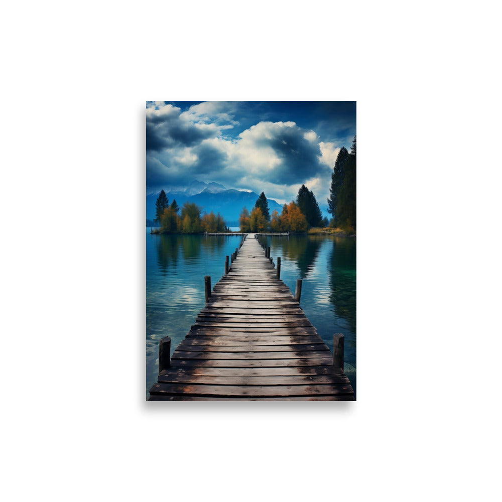 Wooden pier poster - Posters - EMELART