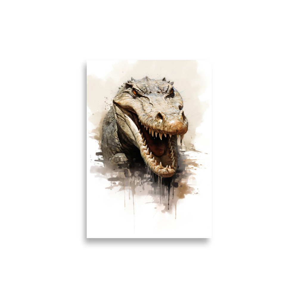 Crocodile poster - Posters - EMELART