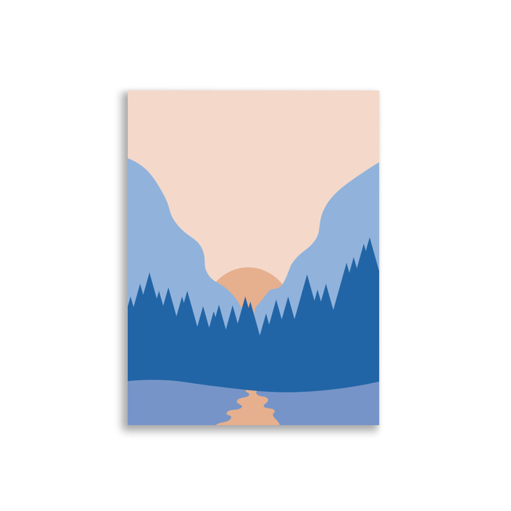 Sunrise mountains poster - Posters - EMELART