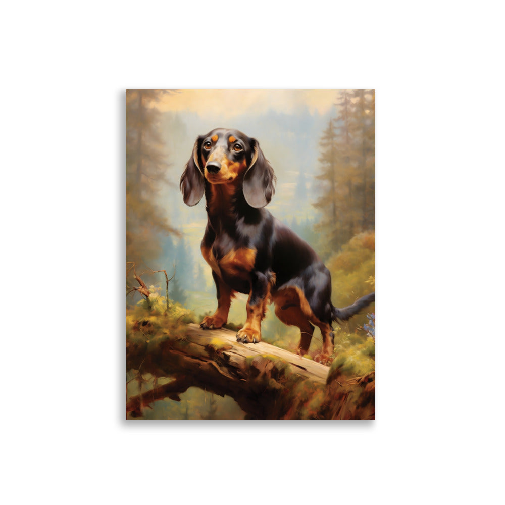 Dachshund painting poster - Posters - EMELART