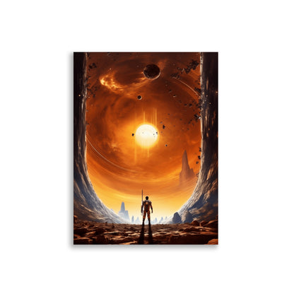 Man looking into space poster - Posters - EMELART