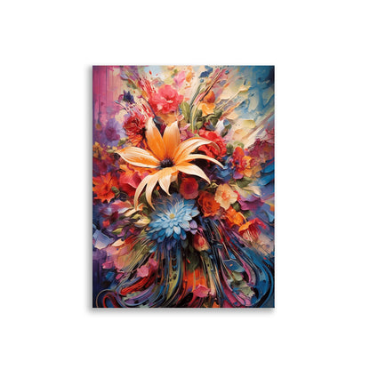 Abstract flowers poster - Posters - EMELART