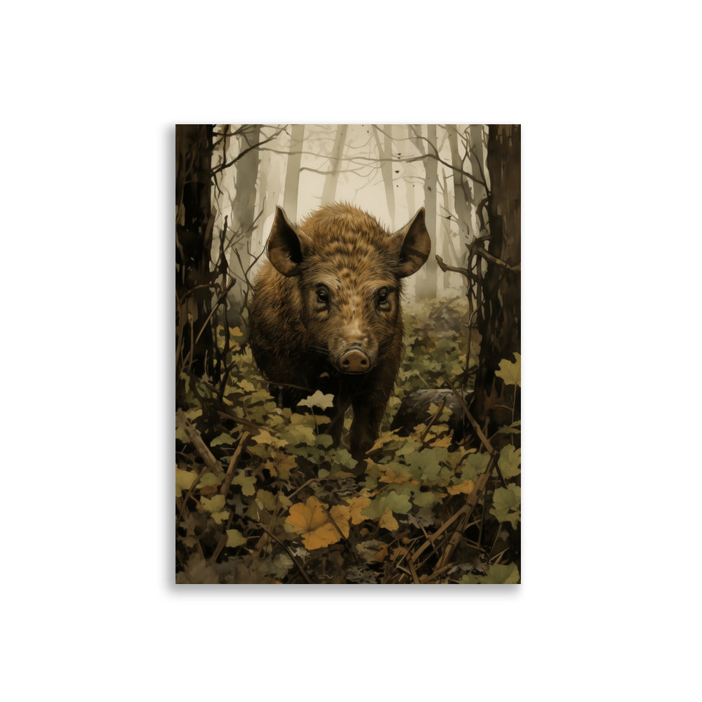 Wild boar poster - Posters - EMELART