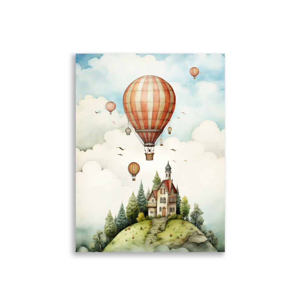 Hot air balloon poster - Posters - EMELART