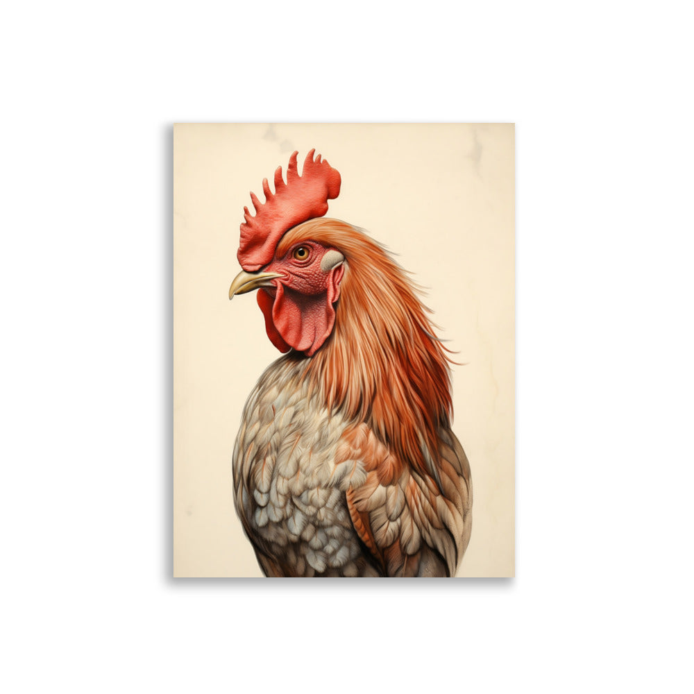 Rooster poster - Posters - EMELART