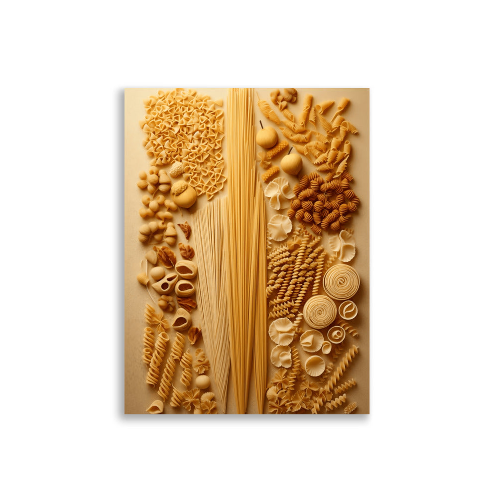 Pasta shapes poster - Posters - EMELART