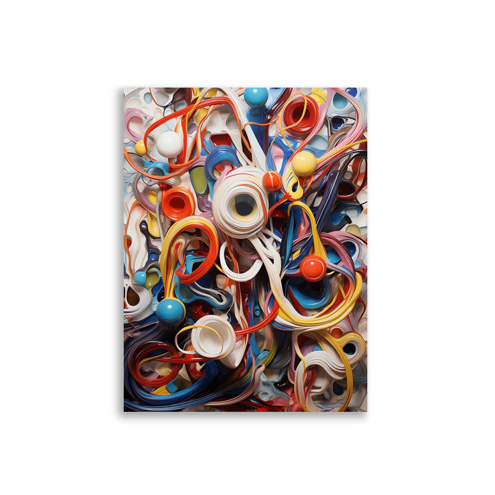 Abstract electrical wires poster - Posters - EMELART