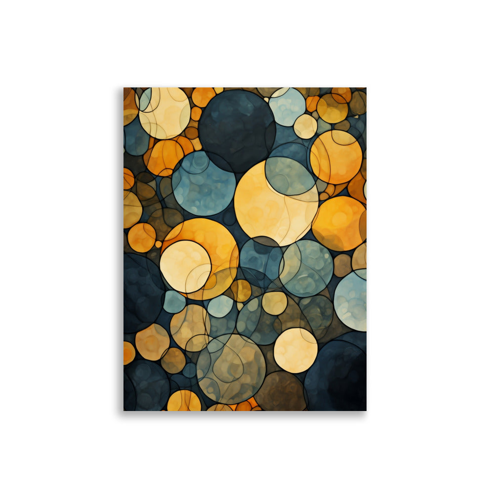 Abstract round shapes poster - Posters - EMELART