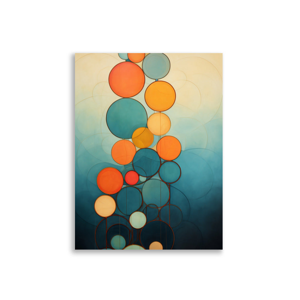Abstract round shapes poster - Posters - EMELART