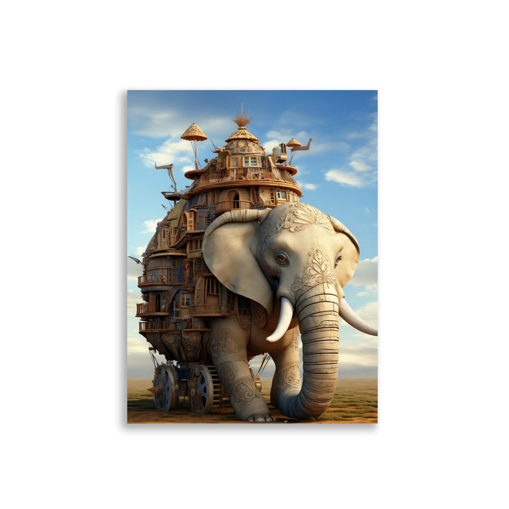 Elephant house poster - Posters - EMELART