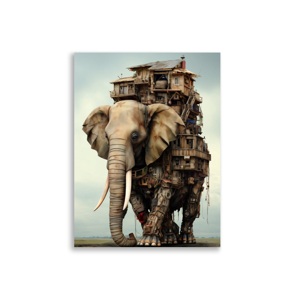 Elephant house poster - Posters - EMELART