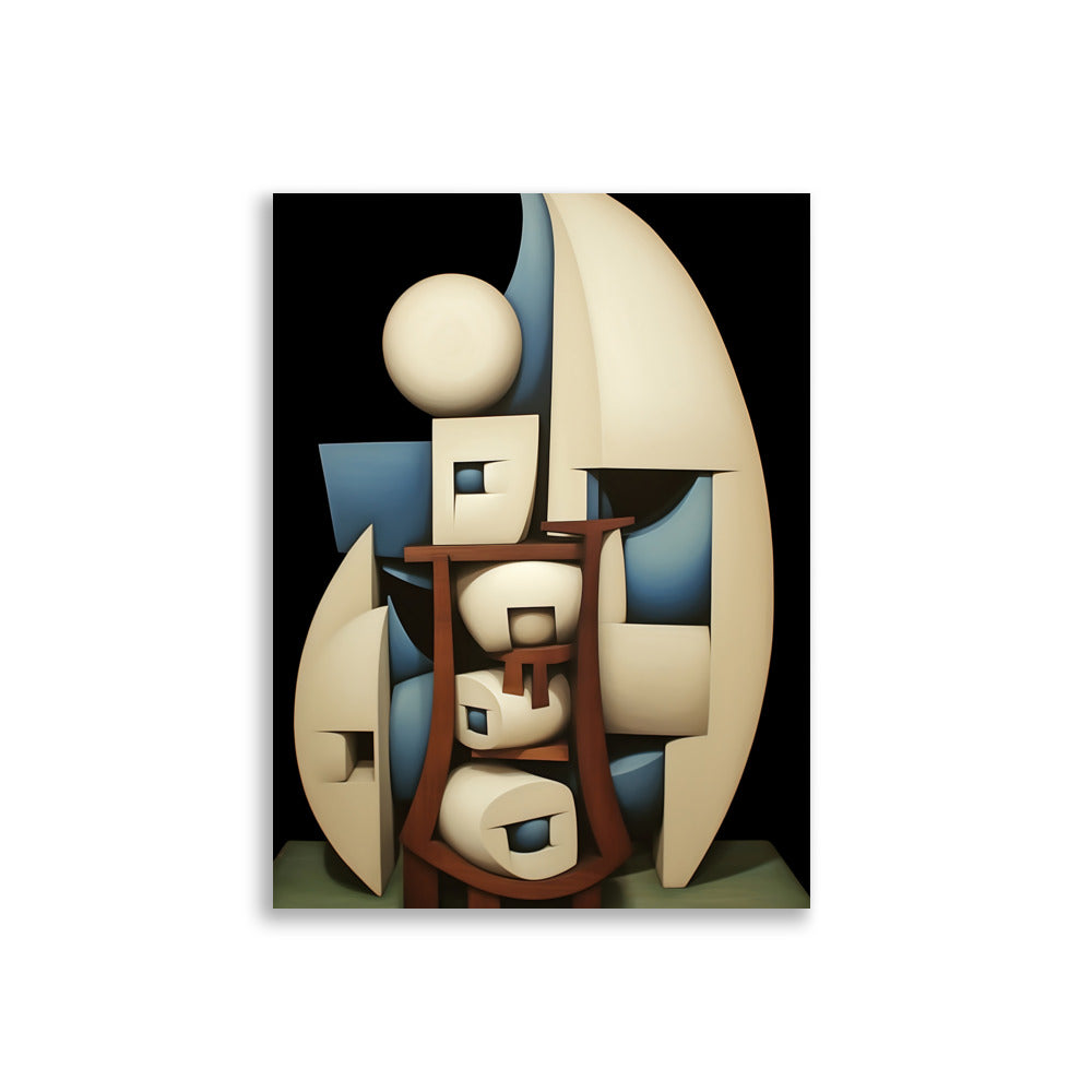 Cubism in 3d poster - Posters - EMELART