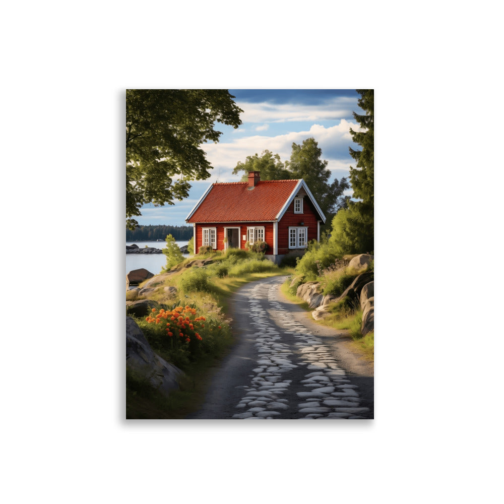 Swedish farmhouse poster - Posters - EMELART