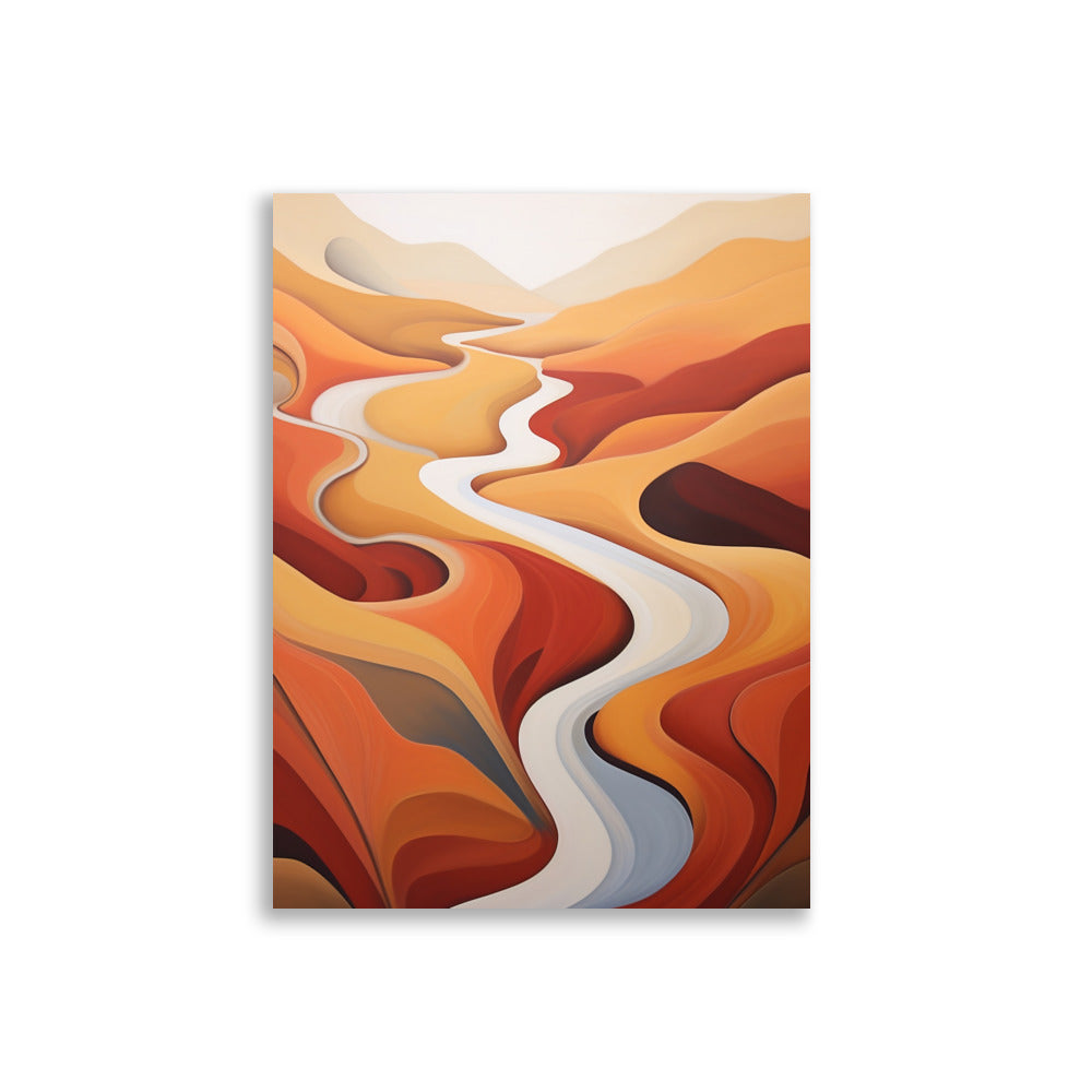 Abstract landscape contours poster - Posters - EMELART