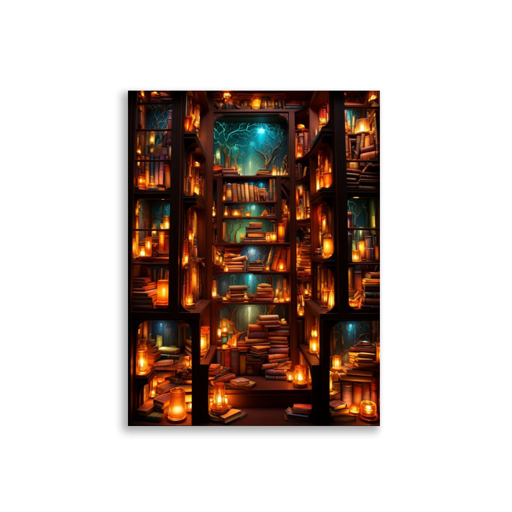 Magical Bookshelf poster - Posters - EMELART